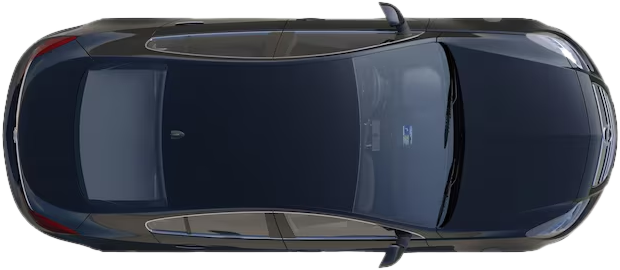 Top-down view of the 2015 Volvo S60